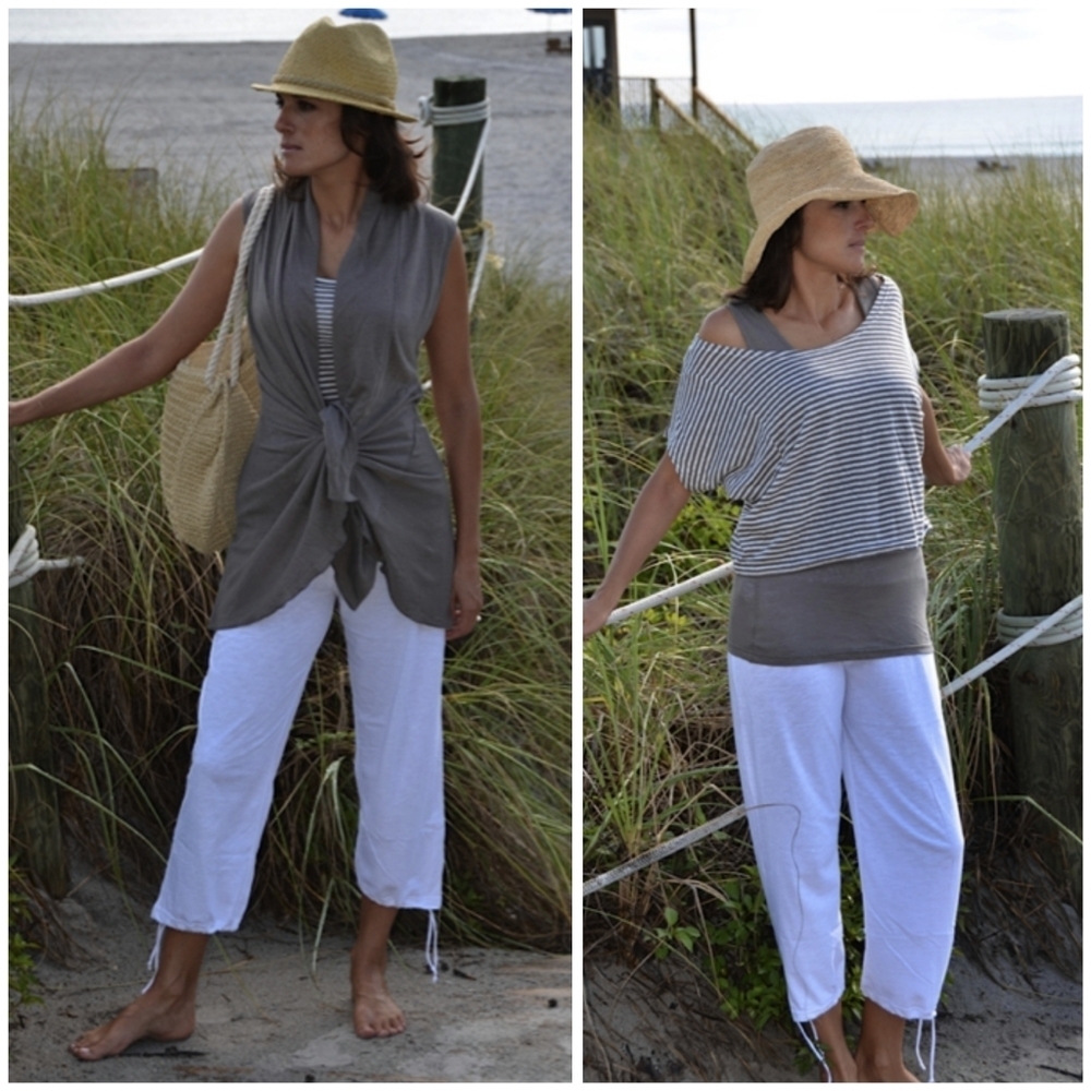 The Earth Collection 100% cotton cropped lounge pants